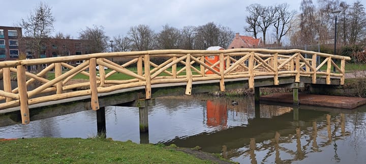 Nieuwe brug Nijkerk Stadspark